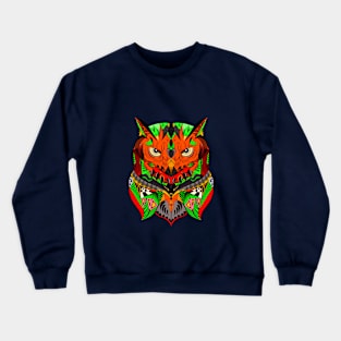 Owl zentangle design Crewneck Sweatshirt